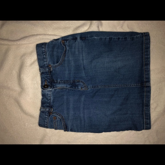 Free people dark wash denim skirt - Picture 5 of 5